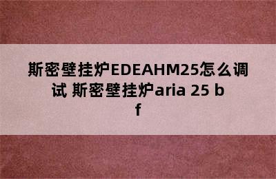 斯密壁挂炉EDEAHM25怎么调试 斯密壁挂炉aria 25 bf